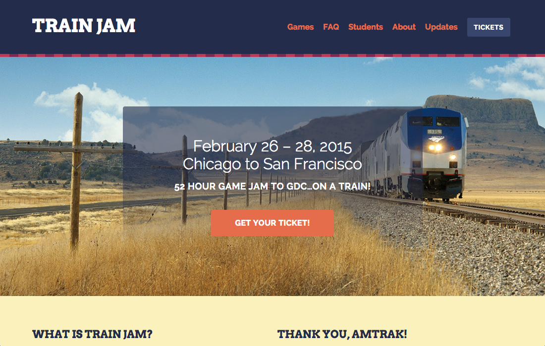 Train Jam Website