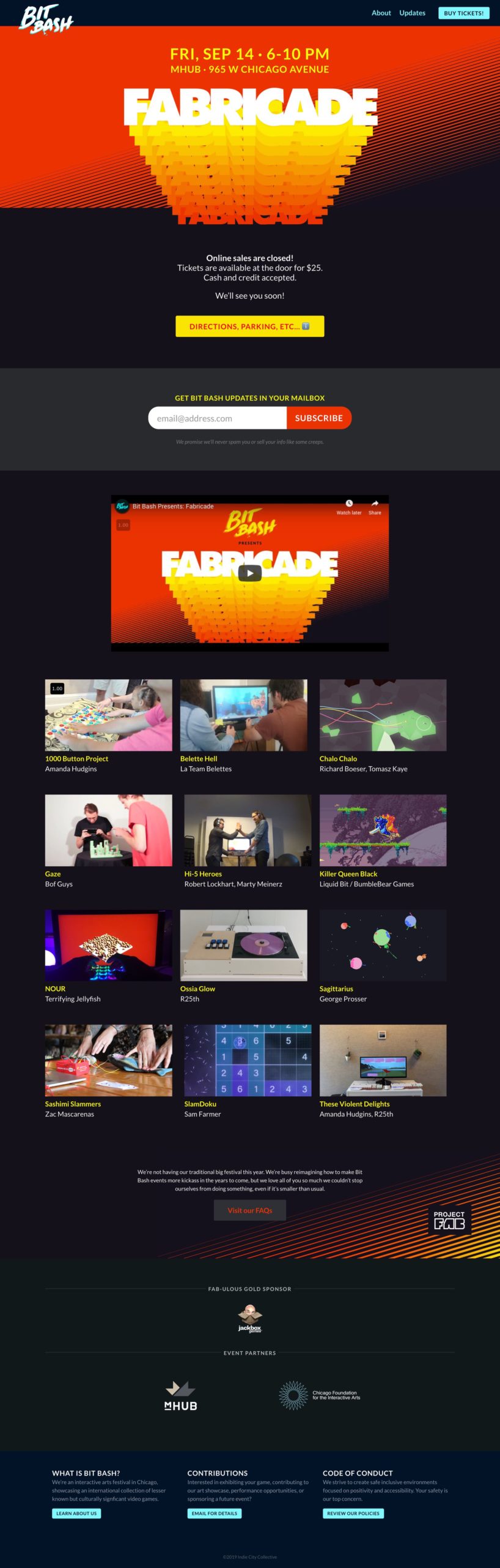 Fabricade Homepage